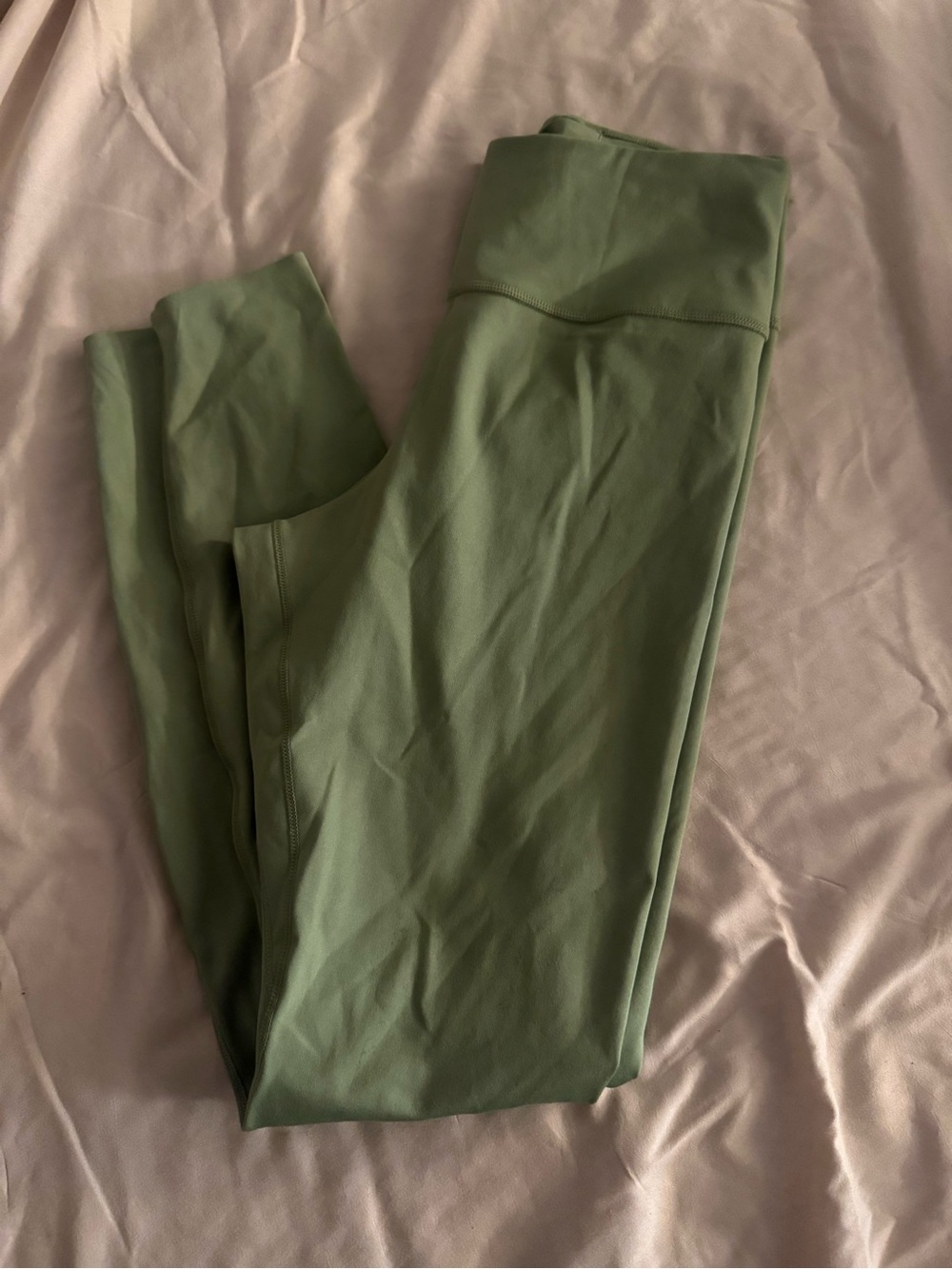 Nike Olive Green Girls' High-Rise Leggings